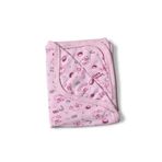 BİANCOFİGLİO Bebek penye battaniye Pembe 90 x 85
