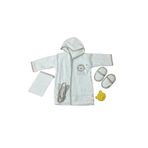 BİANCOFİGLİO Unisex Bebek Bornoz Kahve 2 YAŞ