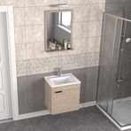 Biani Aybe Bej Fix Arya 55 cm Banyo Dolabı