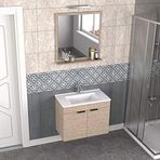 Biani Aybe Bej Fix Arya 75 cm Banyo Dolabı
