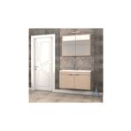 Biani Aybe Bej Fix Loft 100 cm Banyo Dolabı