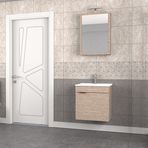 Biani Aybe Bej Fix Loft 55 cm Banyo Dolabı