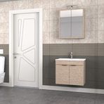 Biani Aybe Bej Fix Loft 65 cm Banyo Dolabı