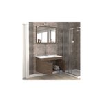 Biani Aybe Kahve Fix Arya 100 cm Banyo Dolabı