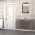Biani Aybe Kahve Fix Arya 55 cm Banyo Dolabı