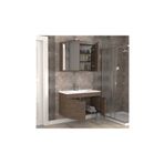 Biani Aybe Kahverengi Fix Loft 100 cm Banyo Dolabı