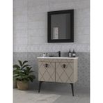 Biani Cosmos 90 cm Matt Mocha Banyo Dolabı