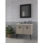 Biani Cosmos 90 cm Matt Mocha Banyo Dolabı