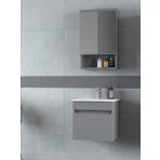 Biani Dalyan 50 cm Mat Gri Banyo Dolabı