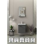 Biani Fix Arya 50 CM Mat Gri Banyo Dolabı