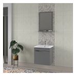 Biani Fix Arya 55 cm Mat Gri Banyo Dolabı