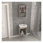 Biani Fix Edremit 45 cm Latte Banyo Dolabı