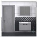 Biani Fix Loft 85 cm Mat Gri Banyo Dolabı