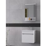 Biani Tome 50 cm Mat Beyaz Banyo Dolabı