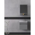 Biani Tome 50 cm Mat Gri Banyo Dolabı