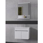 Biani Tome 60 cm Mat Beyaz Banyo Dolabı