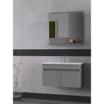 Biani Tome 80 cm Mat Gri Banyo Dolabı