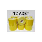 Biatape Bia Tape Kinesio 5 Cm X 5 M - Sarı Rengi Sporcu Ağrı Bandı 12'Li (Pakette 12 Adet)