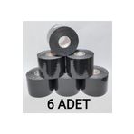 BiaTape Bia Tape Kinesio 5 Cm X 5 M - Siyah Rengi Sporcu Ağrı Bandı 6'lı (pakette 6 Adet)