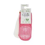 Bibaby 68393 2'li Fuşya Ekru Biorganic Paw Kaymaz Bebek Çorabı