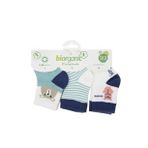 Bibaby 68400 Biorganic Hello Teddy Bear Kız 3'lü Yeşil Çorap