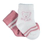 Bibaby 68412 Biorganic Bear 2'li Gül Kurusu Kız Çorap