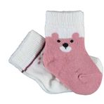 Bibaby 68413 Biorganic Happy Bear Gül Kurusu 2'li Çorap
