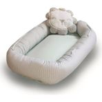 Bibaby Anne & Baba Yanı Yatağı Baby Nest Lüx Lion Mint - Antrasit