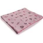 Bibaby Bimini Cute Müslin Battaniye 64527 Pembe Filli - Altın