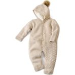 Bibaby Cepli Welsoft Triko Bebek Tulumu 60600 - Ekru - 9 - 12 Ay