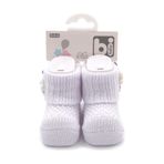 bibaby Çiçekli Bebek Çorabı 68300,Beyaz 0-3 Ay