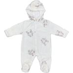 Bibaby Clever Panda Bebek Tulumu 60574 - Ekru - 9 - 12 Ay