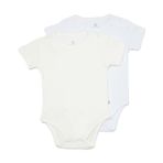 Bibaby Jakarlı 2'li Bebek Body 56993 Beyaz-Ekru 9-12 Ay