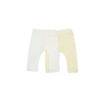 Bibaby Jakarlı 2'li Pantolon 57912 Sarı-Ekru 18-24 Ay