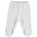 Bibaby Patikli Basic Nature Beyaz 9-12 AY Organik Pantolon