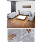 Bibaha Home Kadife Lastikli 3 3 1 1 Koltuk Örtüsü Takımı| Kanepe Kılıfı| Çekyat Örtüsü Kılıfı - 180 x 230 cm - Açık Gri