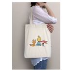 BİBANAPROMOSYON Le Petit Prince Küçük Prens Tasarımlı Tote Bag Bez Çanta