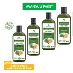 Biberiye & Yulaf Özlü Şampuan, Saç Dökülmesine Karşı Yardımcı 485 Ml 4Lü Set