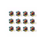 Bibizde 12 Adet Mini Rubik Zeka Küpü (sabır Küpü) 3x3 Anahtarlık