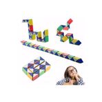 Bibizde 24 Parça Eğitici Magic Snake Rubik Yılan Zeka Küpü