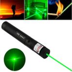 Bibizde Green Laser Pointer Şarjlı Güçlü Yeşil Lazer Metal Kasa - Kırmızı