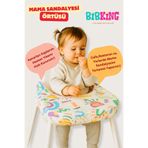 BibKing Melin Desen Mama Sandalyesi Örtüsü | Restoran, Kafe ve Seyahat İçin Hijyenik Koruyucu Kılıflı