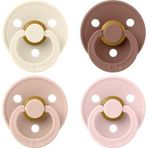 Bibs 4lü Emzik Seti - Ivory/Blush/Woodc./Blossom 0-6 Ay