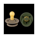 Bibs Colour İkili Kauçuk Dark Oak Hunter Green Size 1 0 - 6 Ay Yeşil Emzik