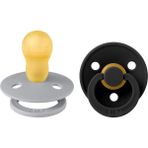 Bibs Colour Ikili Kauçuk Emzik- Cloud/black 18+ Ay - Renkli
