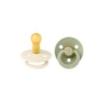 Bibs Colour İkili Kauçuk Emzik-Ivory/Sage 6 Ay+