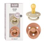 Bibs Colour İkili Kauçuk Emzik-Vanilla/Peach 6 Ay+