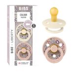 Bibs Colour Liberty İkili Kauçuk Emzik Eloise-Blush 0-6 Ay