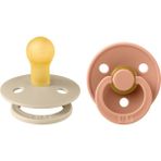 Bibs Kauçuk 2'li Emzik Vanilla-Peach 0-6 Ay - 0 - 6 Ay - Krem