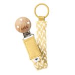 Bibs Paci Braid Emzik Askısı - Pale Butter/Ivory